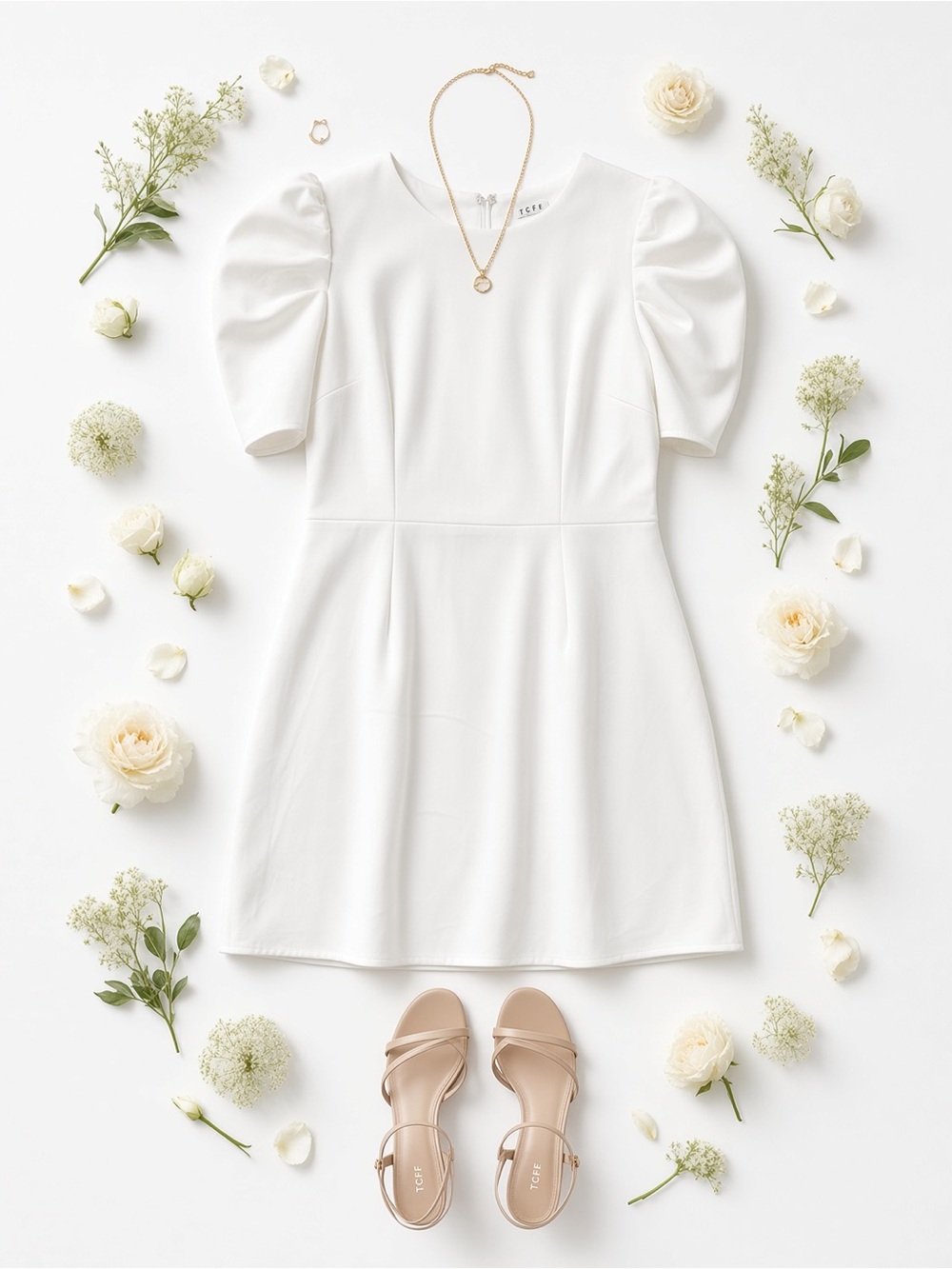 Short Puff Sleeve Dress